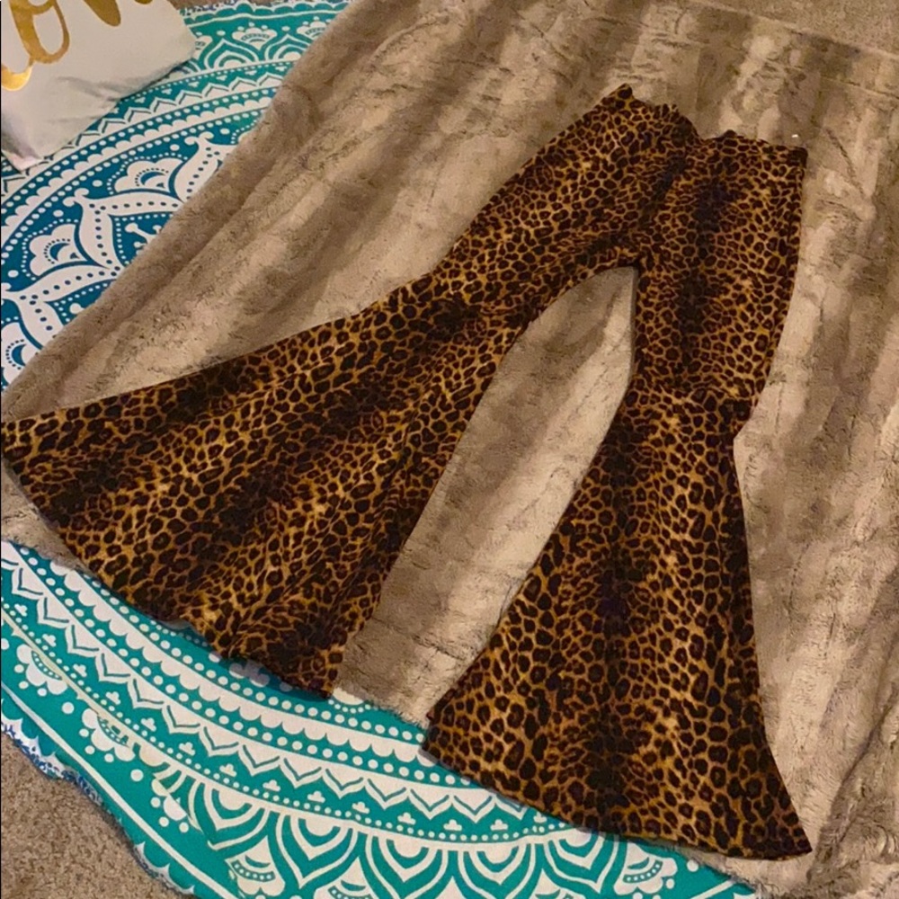 Leopard print Bellbottoms